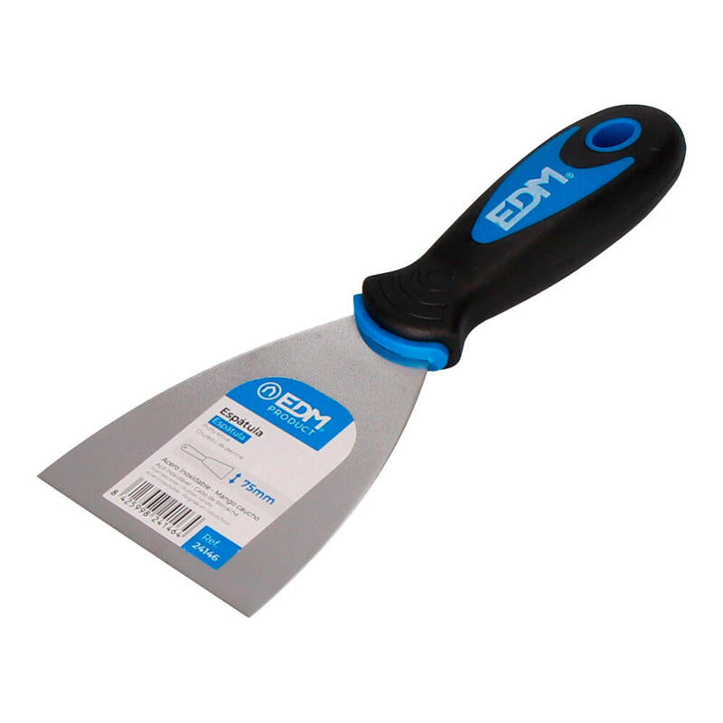 Pack De 12 Unidades - Espatula Profesional Mango Caucho 80mm Edm