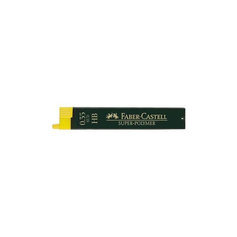 Pack De 12 Unidades Faber Castell Minas De Grafito Super-Polymer Hb 0,3mm Estuche De 12
