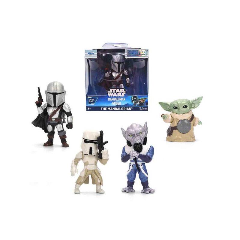 Pack De 12 Unidades - Figura Metalfigs The Mandalorian & Grogu Star Wars 7cm Surtido