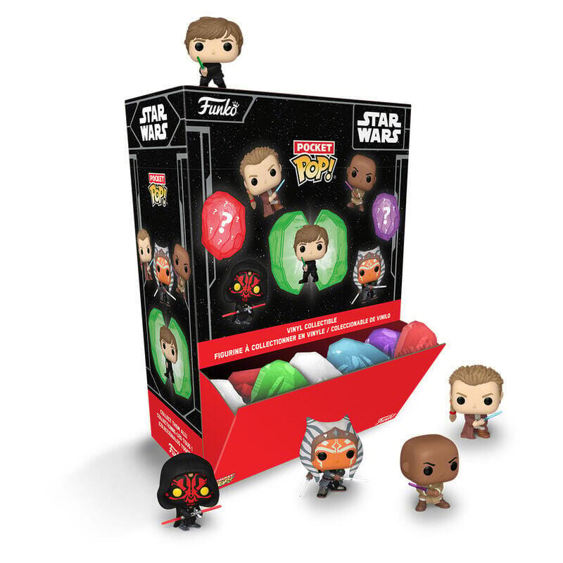 Pack De 12 Unidades - Figura Mystery Pocket Pop Kyber Crystals Star Wars