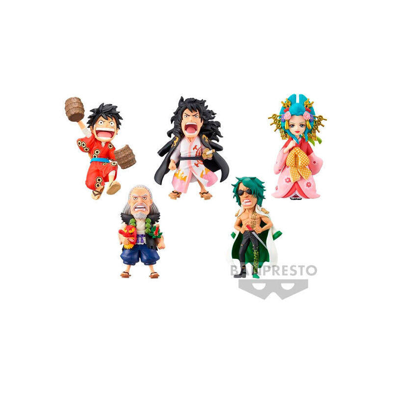 Pack De 12 Unidades - Figura Wanokuni Kanketsuhen World Collectable One Piece 7cm