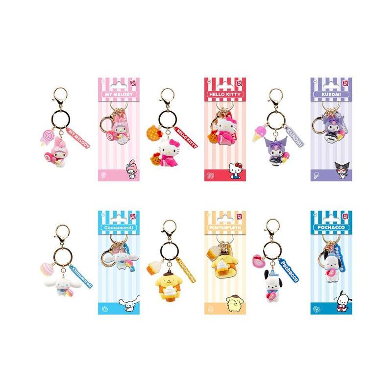 Pack De 12 Unidades - Llavero Figura Tea Party Hello Kitty And Friends 4cm Surtido