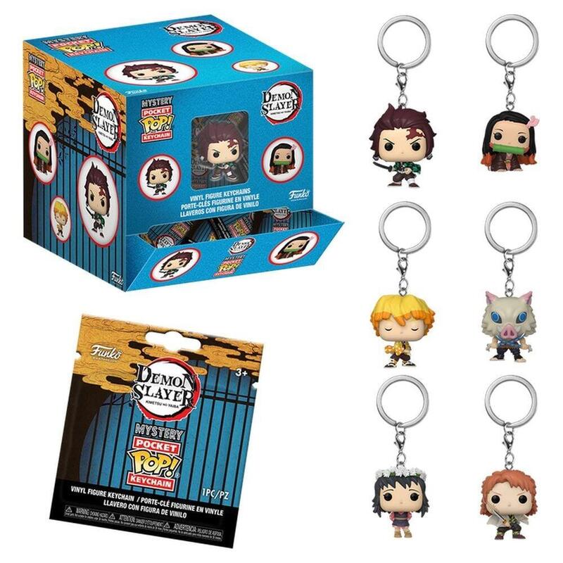 Pack De 12 Unidades - Llavero Pocket Pop Mystery Demon Slayer Surtido