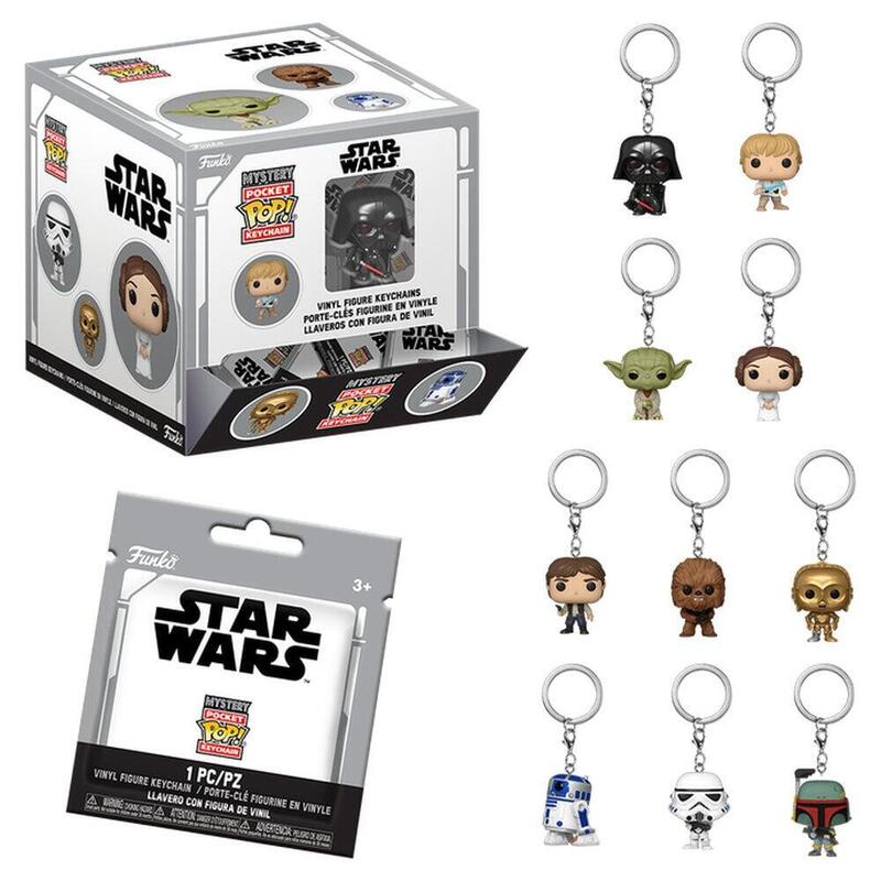 Pack De 12 Unidades - Llavero Pocket Pop Mystery Star Wars Surtido