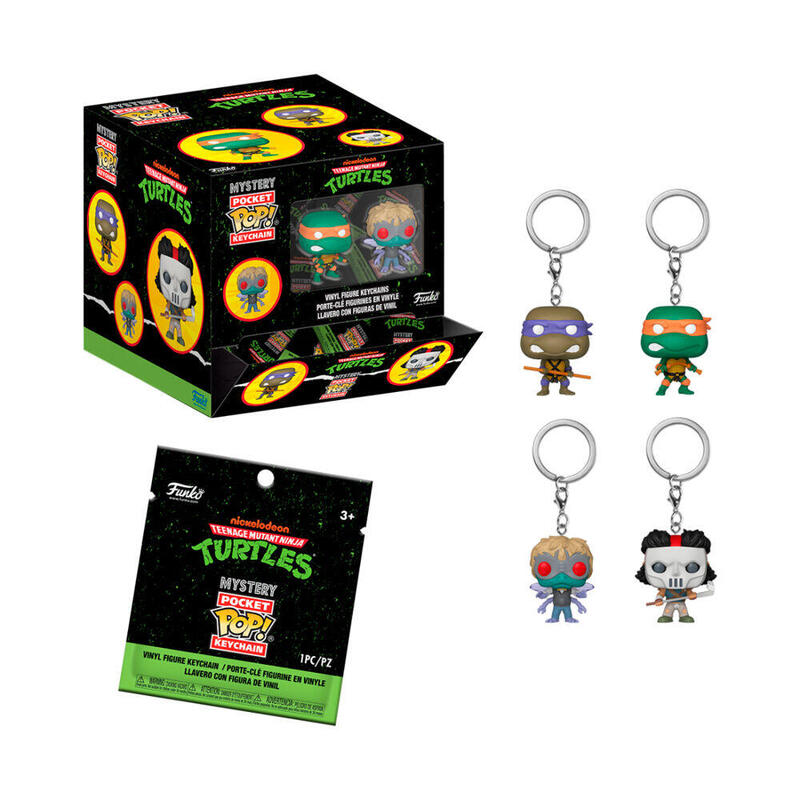 Pack De 12 Unidades - Llavero Pocket Pop Tortugas Ninja Surtido
