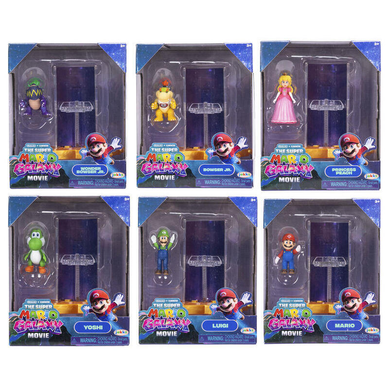 Pack De 12 Unidades - Mini Figura Super Mario Galaxy Movie Super Mario Bros Surtido