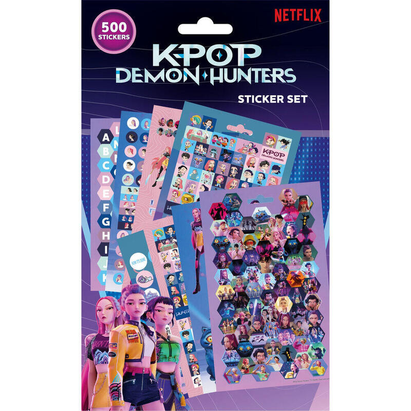 Pack De 12 Unidades - Pegatinas Kpop Demon Hunters 500pzs
