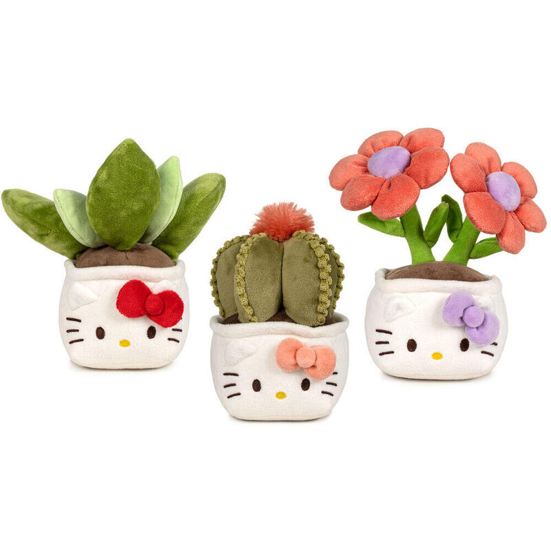 Pack De 12 Unidades - Peluche Botanical Love Hello Kitty 25cm Surtido