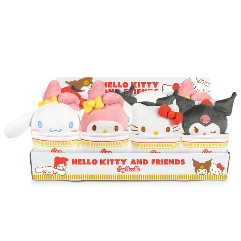 Pack De 12 Unidades - Peluche Cup Noodles Hello Kitty & Friends 16cm Surtido