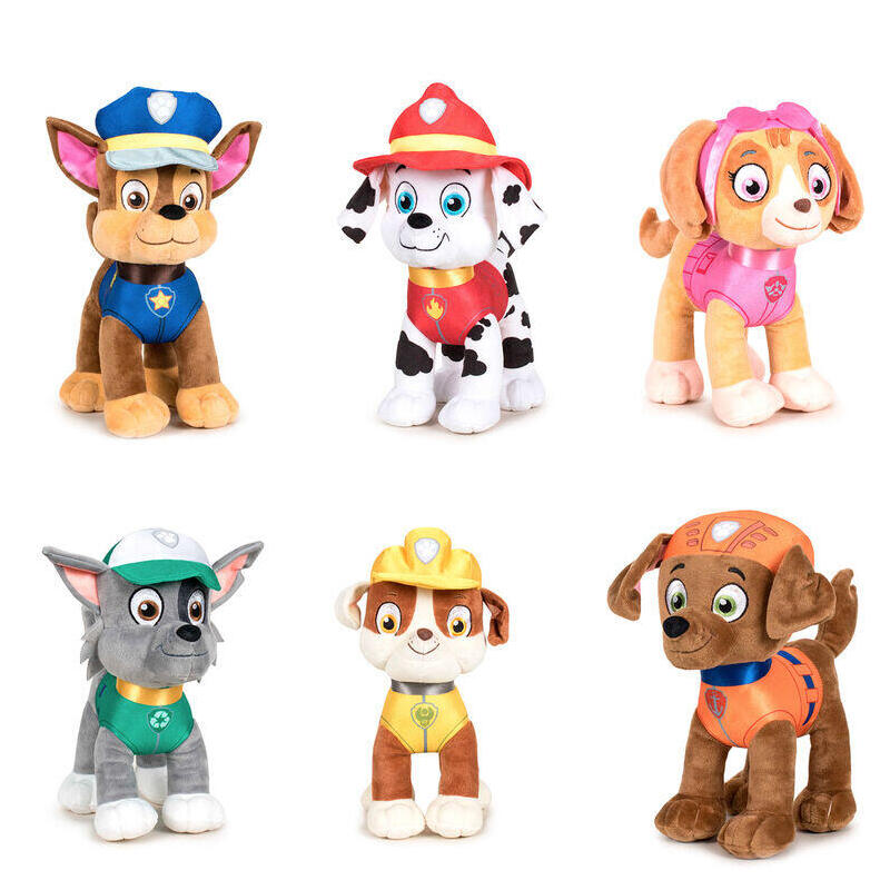 Pack De 12 Unidades - Peluche Patrulla Canina Paw Patrol 19cm Surtido