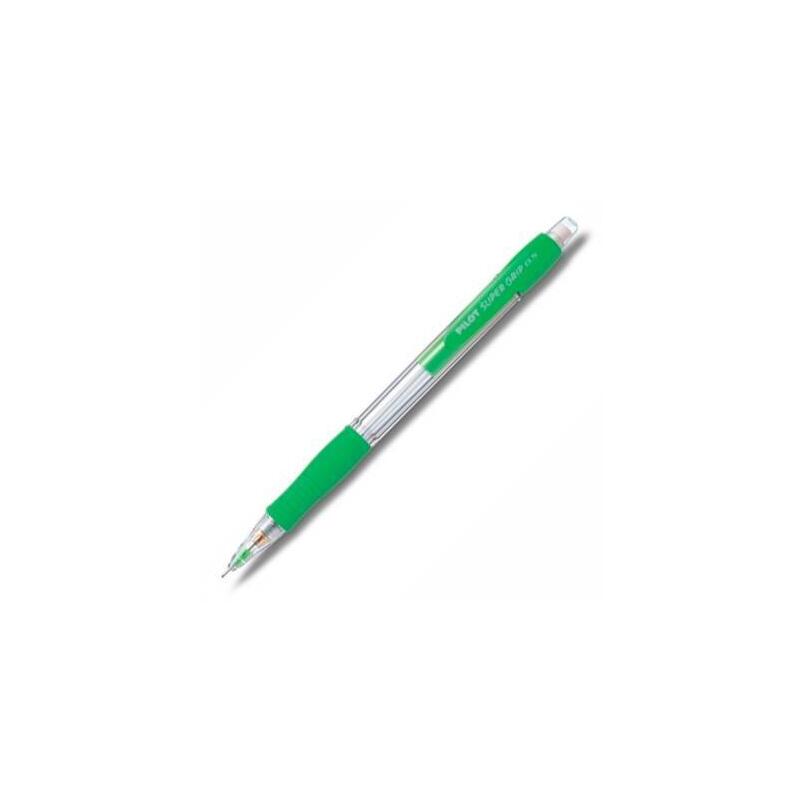 Pack De 12 Unidades Pilot Portaminas H-185 Supergrip 0,5mm Con Goma Verde Claro