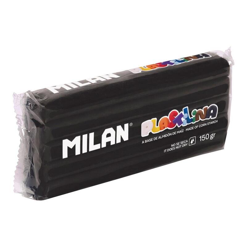 Pack De 12 Unidades - Plastilina Sin Gluten 150 G, Color Negro