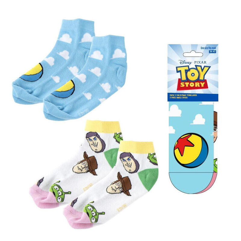Pack De 12 Unidades - Set 2 Pares Calcetines Toy Story Disney Pixar Adulto