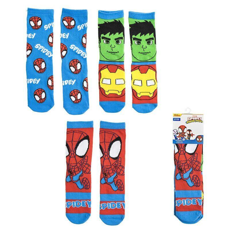 Pack De 12 Unidades - Set 3 Calcetines Spidey Marvel