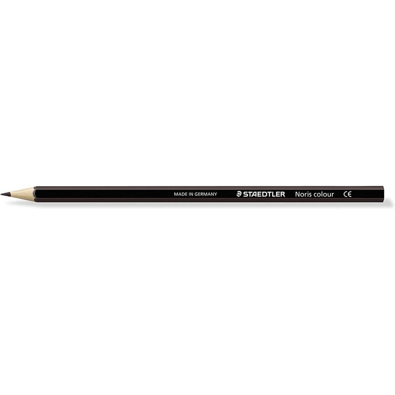 Pack De 12 Unidades Staedtler Noris Colour 185 Lapiz Hexagonal De Color - Resistencia A La Rotura - Material Wopex - Color Marron
