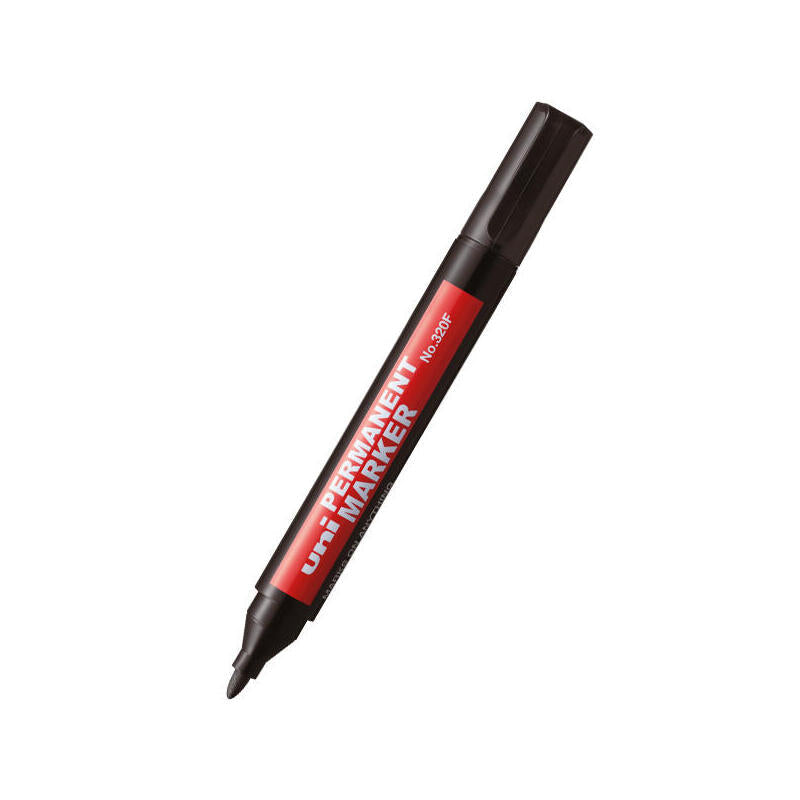 Pack De 12 Unidades Uni-Ball 320f Marcador Permanente - Punta Conica - Ancho De Trazo 1-3mm - Resistente Al Agua - Sin