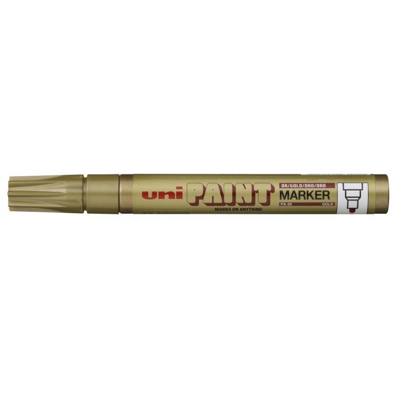 Pack De 12 Unidades Uni-Ball Px-20 Paint Marker - Marcador De Pintura - Punta Acrilica De Bala 2.2-2.8mm - Permanente