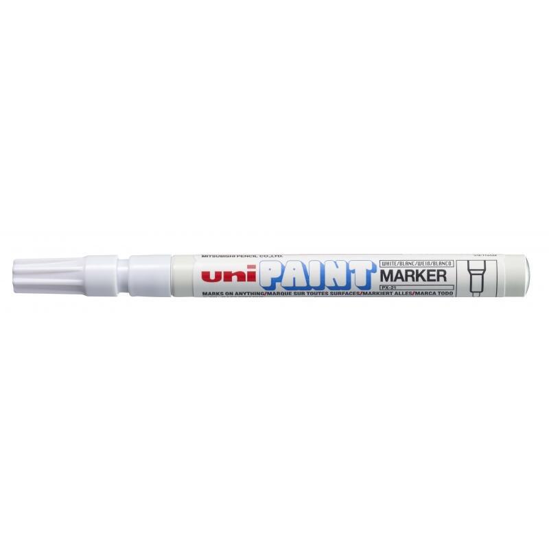 Pack De 12 Unidades Uni-Ball Px-21 Paint Marker - Marcador De Pintura - Punta Acrilica De Bala 0.8-1.2mm - Cuerpo De