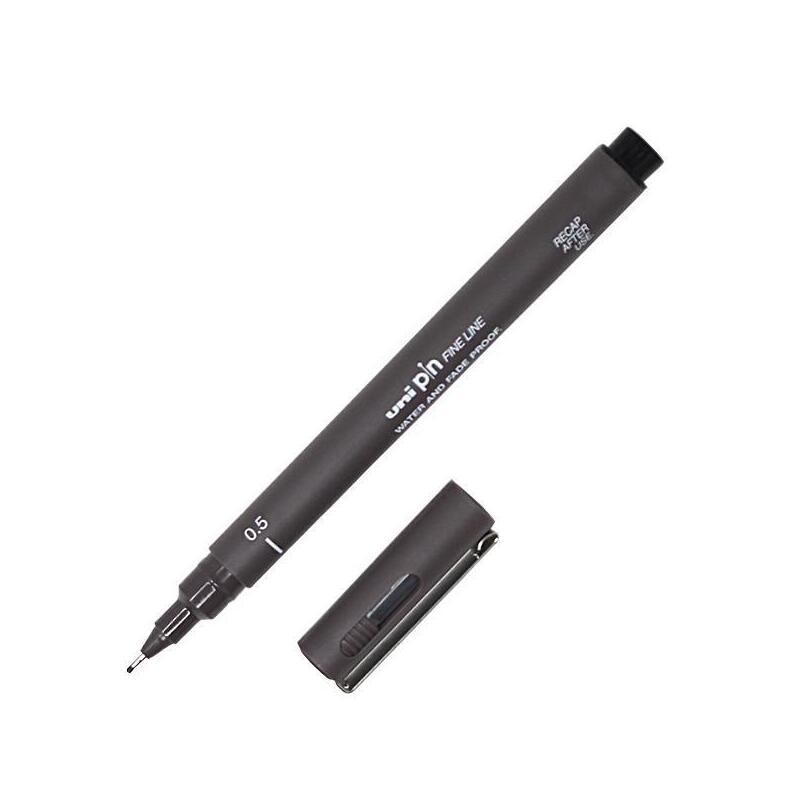 Pack De 12 Unidades Uni-Ball Uni Pin Rotulador Calibrado - Punta Poliacetal De 0.05 Mm. - Tinta Resistente Al Agua Y A