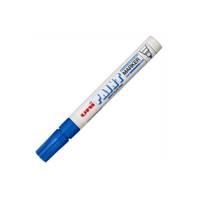 Pack De 12 Unidades Uniball Marcador Permanente Paint Marker Px-20(L) Azul