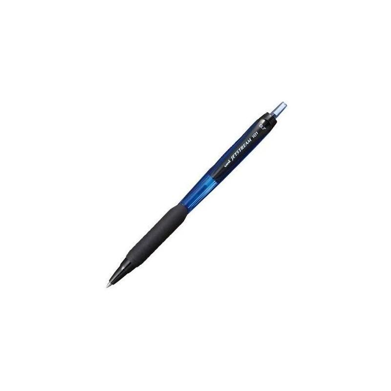 Pack De 12 Unidades Uniball Rollerball Jetstream Sxn-101-07 Retráctil 0.7mm Azul