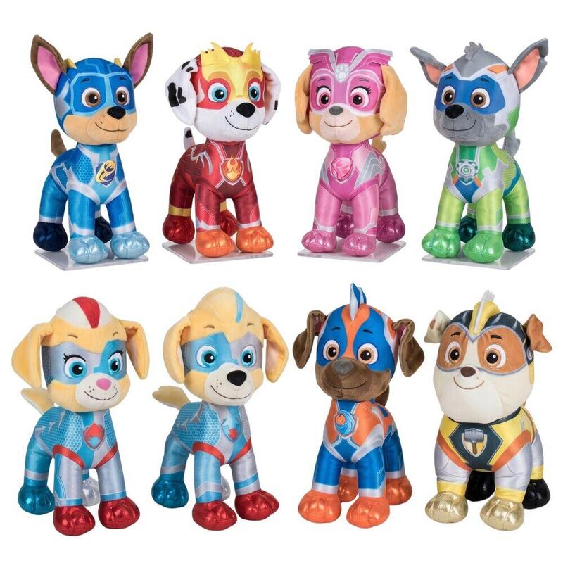 Pack De 14 Unidades - Peluche Super Paws Patrulla Canina Paw Patrol 27cm Surtido