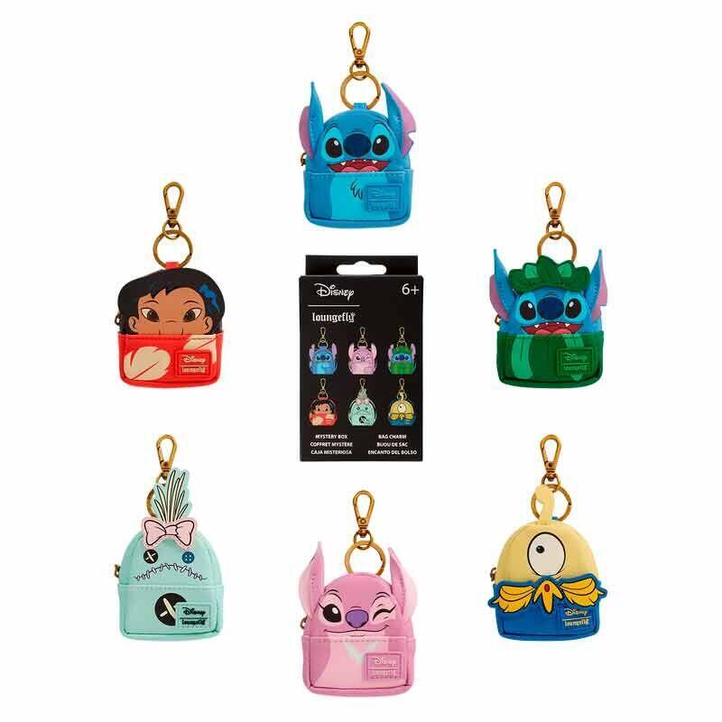 Pack De 15 Unidades - Llavero Mini Mochila Mystery Stitch Disney Loungefly Surtido