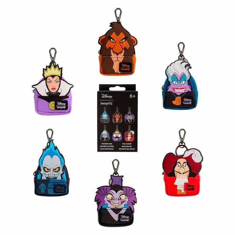 Pack De 15 Unidades - Llavero Mini Mochila Mystery Villanas Disney Loungefly Surtido