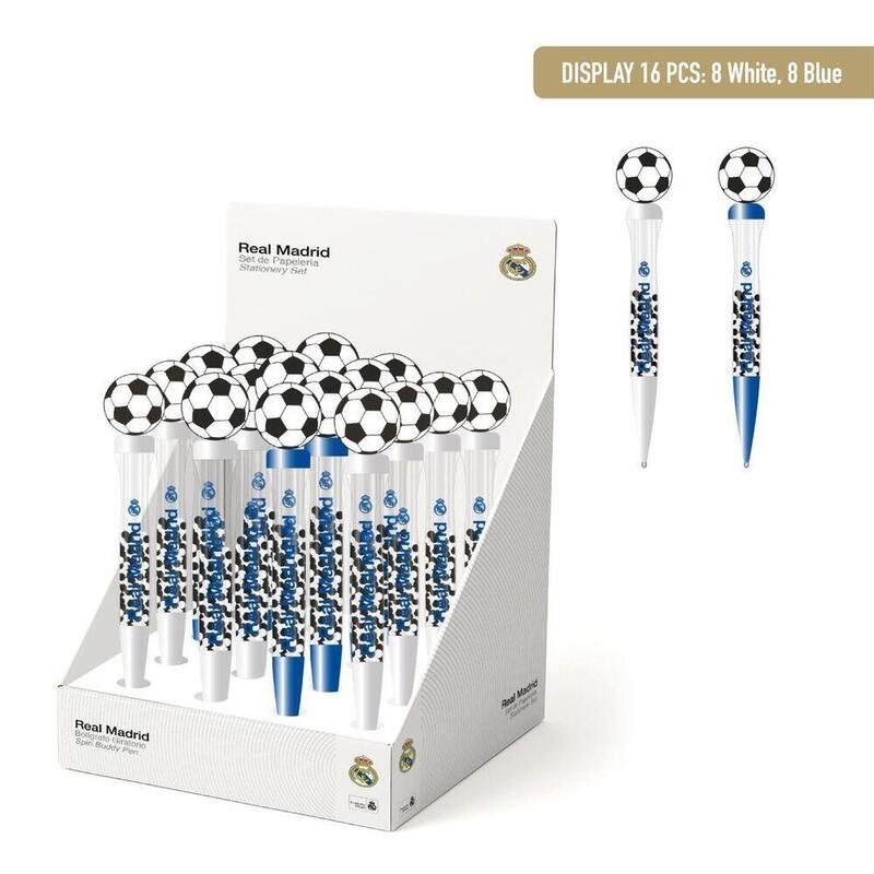 Pack De 16 Unidades - Boligrafo Giratorio Real Madrid Surtido