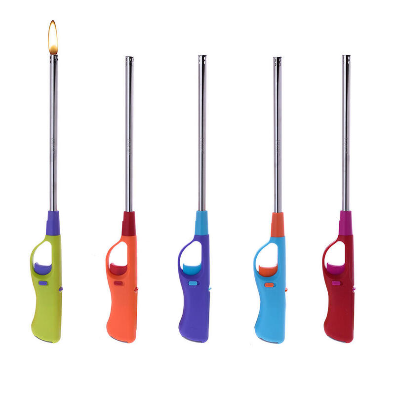 Pack De 16 Unidades - Encendedor Extra Largo Especial Bbq Recargable 35x4x2,5cm Colores Surtidos Euro/U