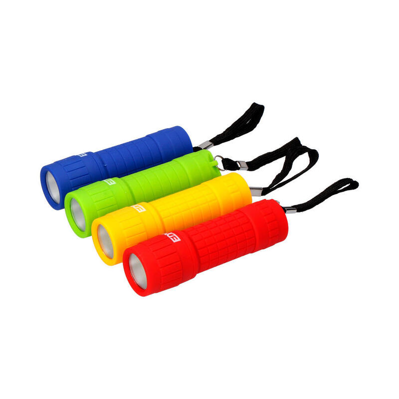 Pack De 16 Unidades - Linterna De 1 Led "Cob" 60lm 3xaaa (Pilas Incluidas) Colores Surtidos Edm