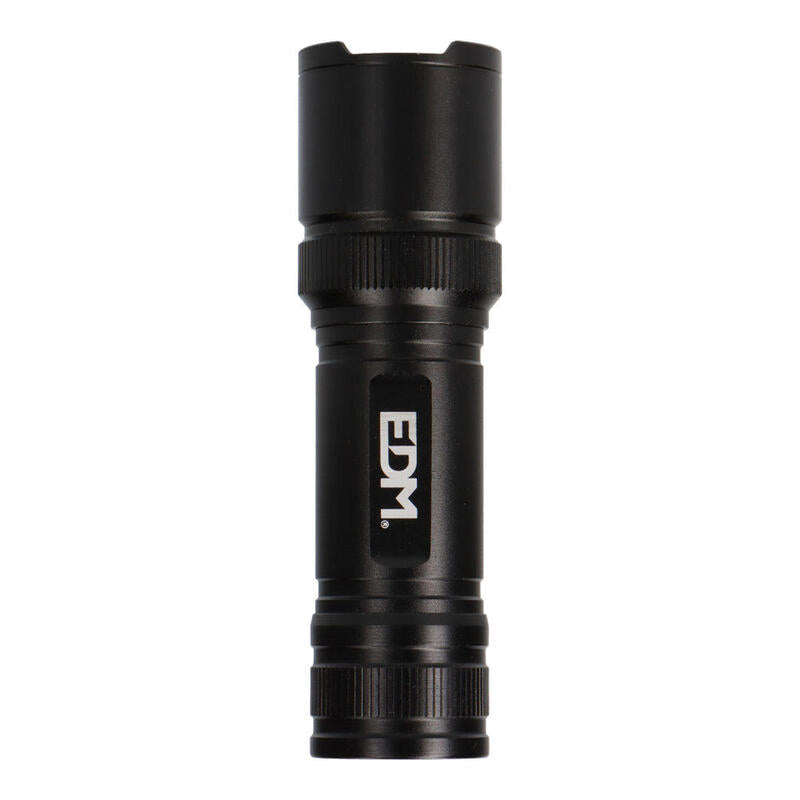 Pack De 16 Unidades - Linterna Led Táctica Black Grip 150 Lm Con Zoom, 3 X Aaa (Incluidas), Aluminio