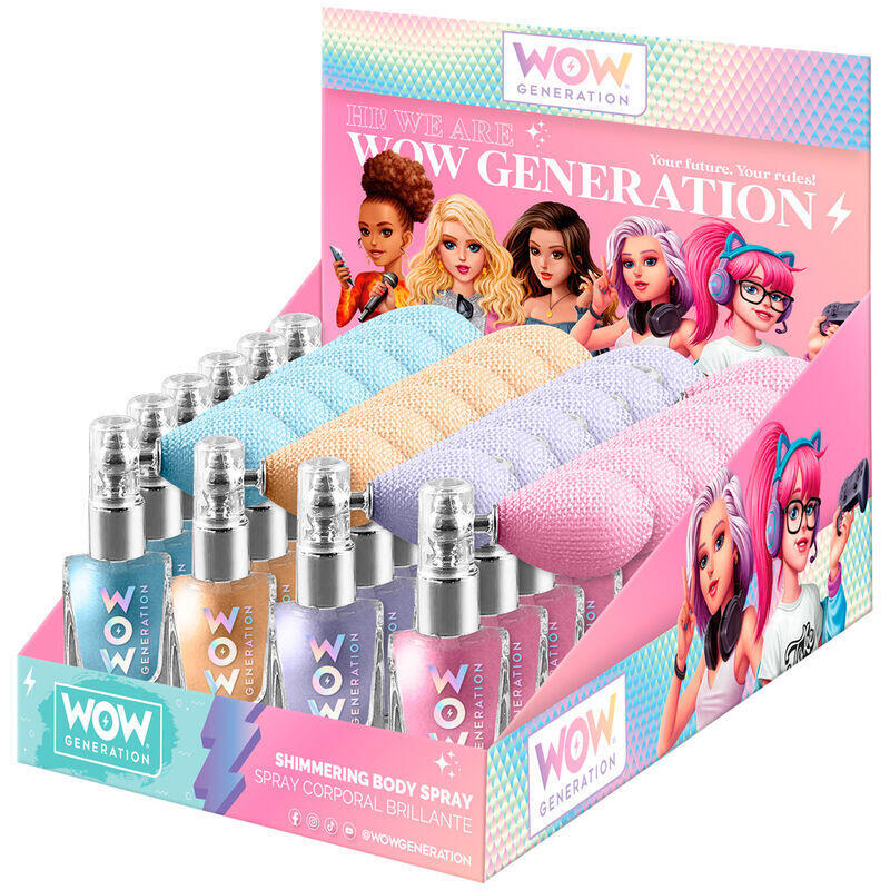 Pack De 16 Unidades - Spray Corporal Brillantina Wow Generation Surtido