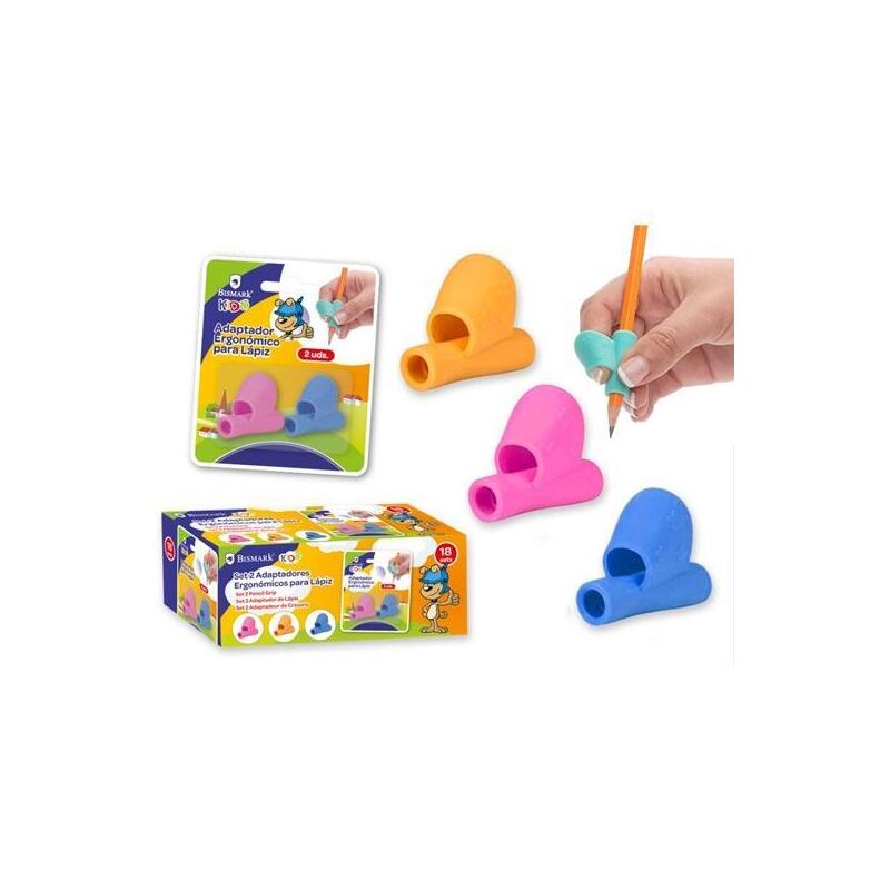 Pack De 18 Unidades Bismark Adaptador De Lapicero Para Aprendizaje C/Surtidos -Set De 2-