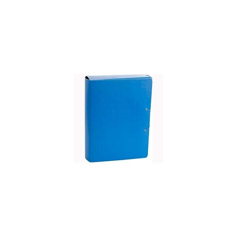 Pack De 18 Unidades Fabrisa Carpeta De Proyectos 7cm Folio Cierre De Bota C/Gomas Cartón Gofrado Azul