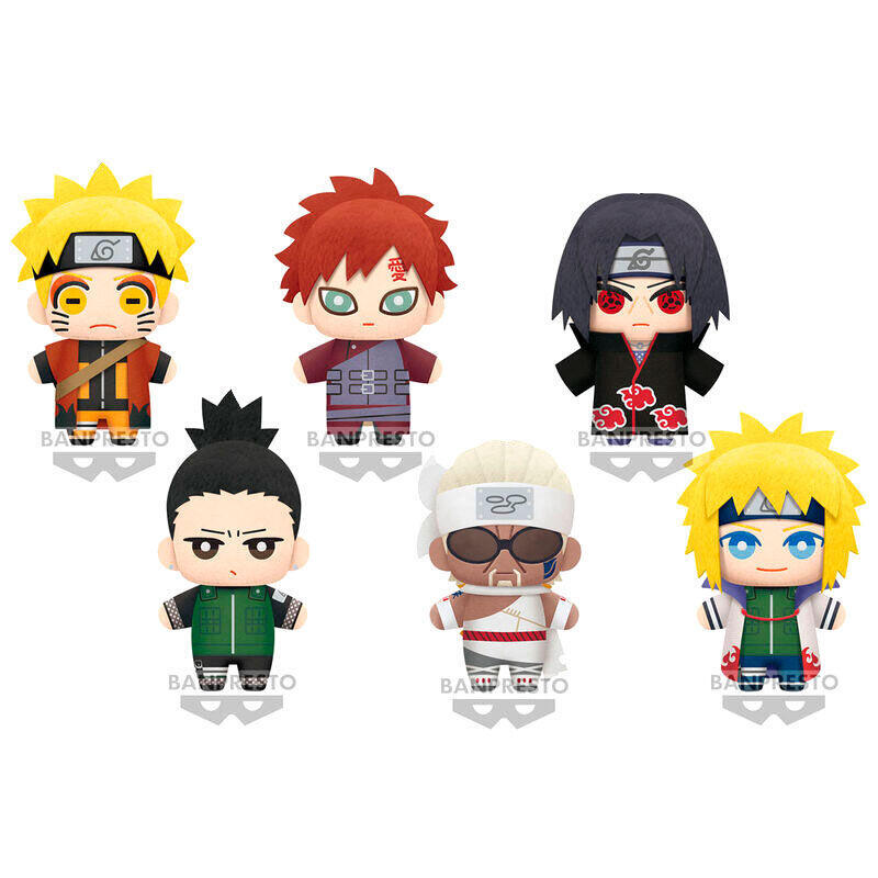 Pack De 18 Unidades - Peluche Tomonui Series 2 Naruto Shippuden 15cm Surtido