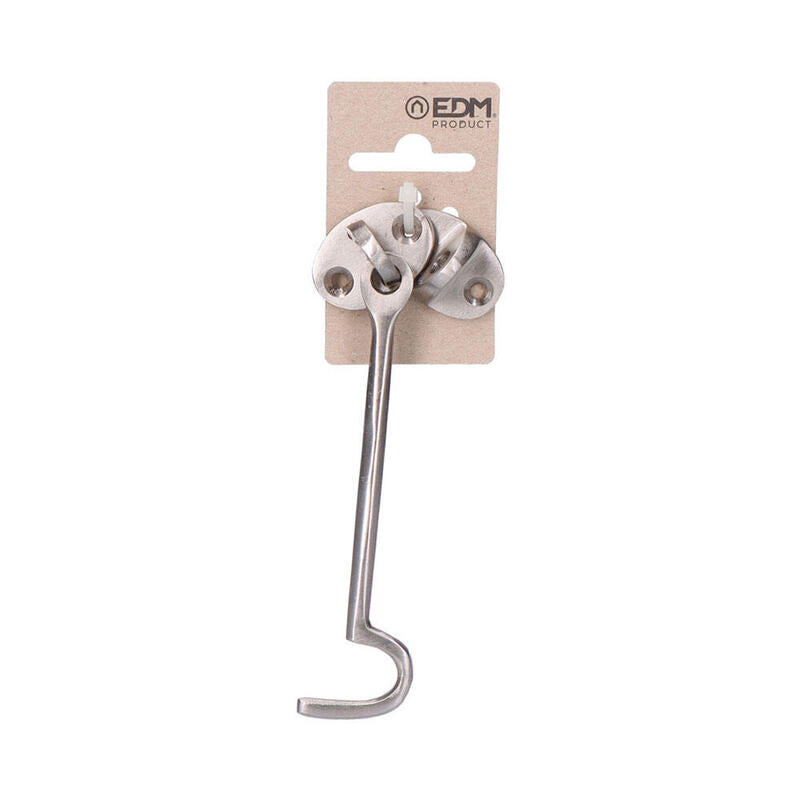 Pack De 2 Unidades - Aldabilla Barco 125mm Laton Niquel Mate En Cartón Colgante Edm