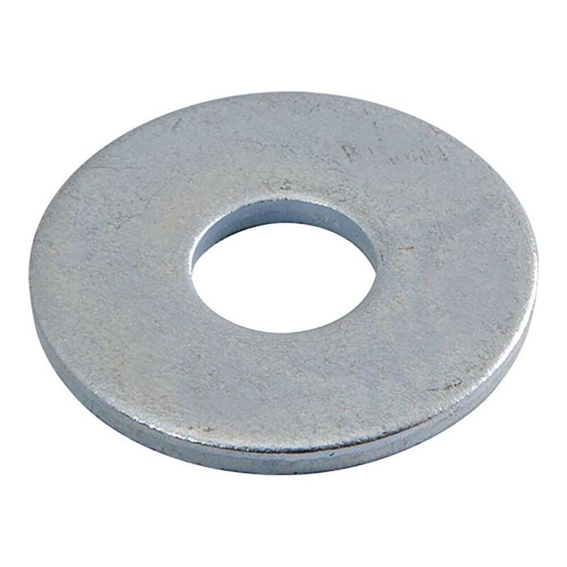 Pack De 2 Unidades - Arandela Ancha Din-9021, Zincada, M-08, Caja 200 Uds