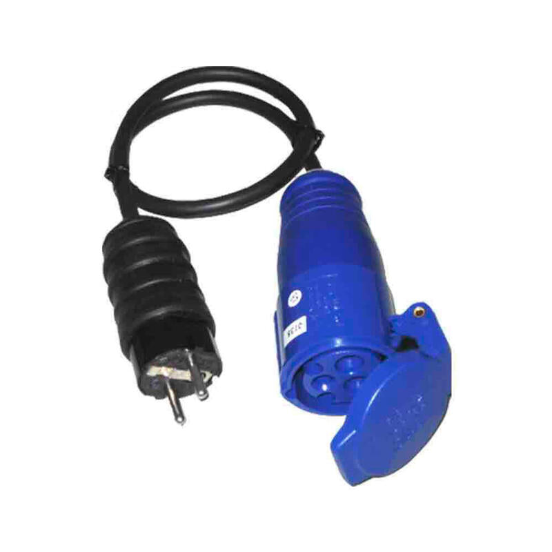 Pack De 2 Unidades - Base Cetac + Cable + Clavija T/Tl 16a 250v Edm