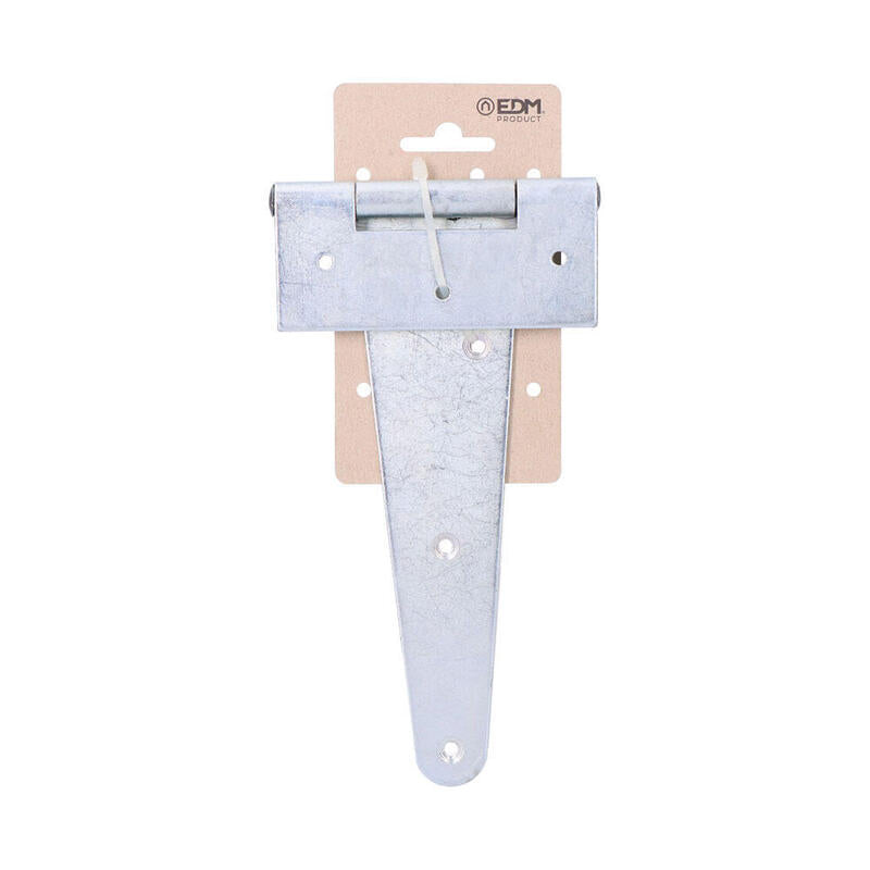 Pack De 2 Unidades - Bisagra T 200x100mm H° Zincado Blanco En Cartón Colgante Edm