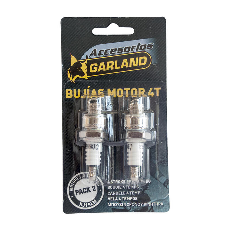 Pack De 2 Unidades - Blister 2 Unid. De Bujías 4t (Rj19lm) 7101000200 Garland