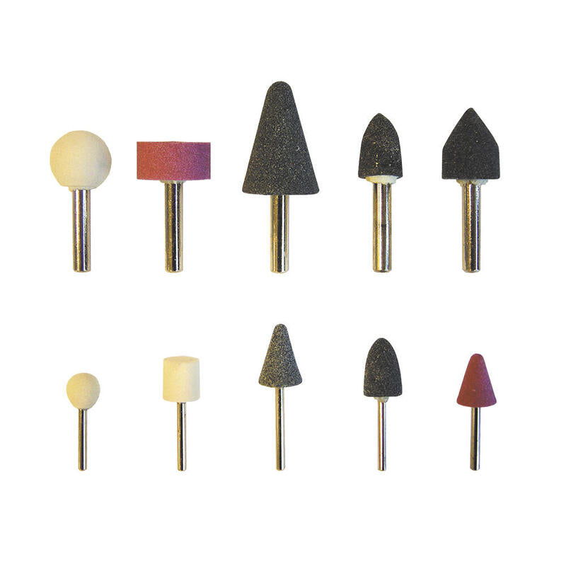 Pack De 2 Unidades - Blister Con 10 Piedras Montadas Vastago 1/4"-1/8" A210 Mota