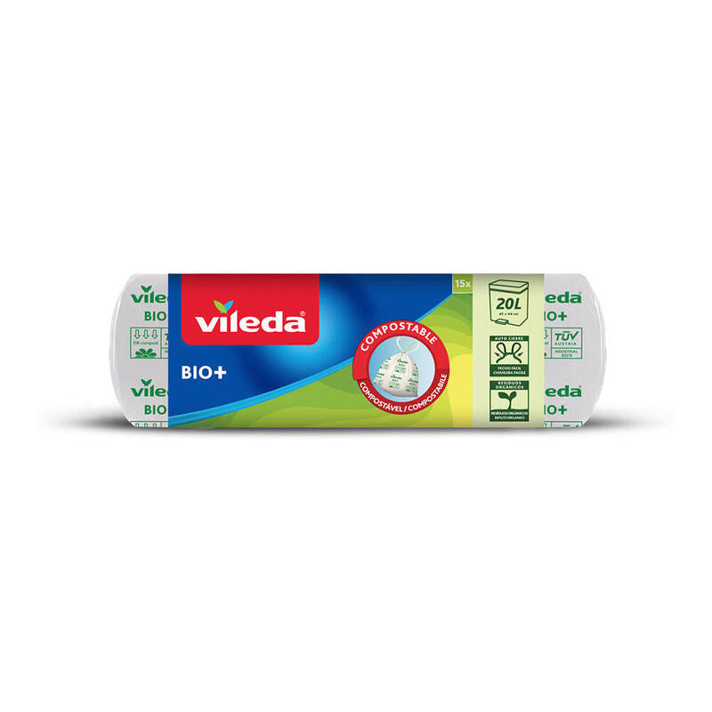 Pack De 2 Unidades - Bolsa De Basura Ecobag 100% Bio 20l 163223 Vileda