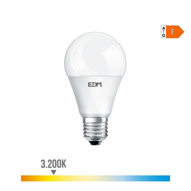 Pack De 2 Unidades - Bombilla Standard Led E27 17w 1800lm 3200k Luz Calida Ø6,5x12,5cm Edm