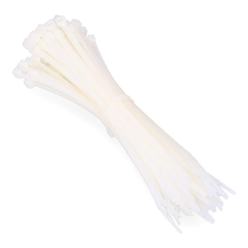 Pack De 2 Unidades - Bridas Natural 200x4,8mm (Bolsa 100 Unid.) Nylon Alta Calidad