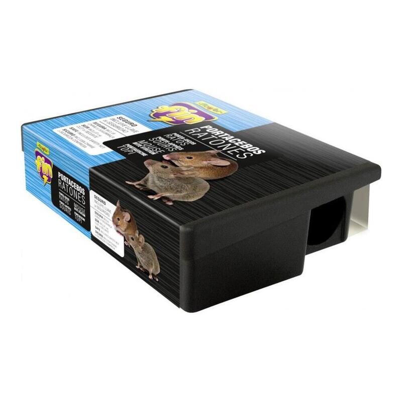Pack De 2 Unidades - Caja Portacebos Ratones, Fin, No Contiene Cebo; 13 X 9 X 3,4 Cm