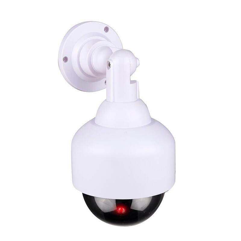 Pack De 2 Unidades - Cámara Seguridad Simulada Tipo Domo Color Blanco Ø12 X 24 Cm