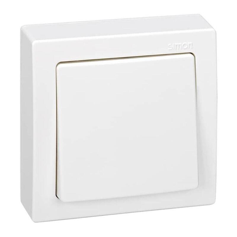 Pack De 2 Unidades - Conmutador De Cruce, Superficie, 10 Ax 250 V~, Ip20, Serie Simon73 Loft, Blanco, Retractilado