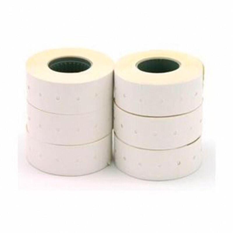 Pack De 2 Unidades - Etiquetas De Precios Blancas, Removibles, 26 X 16 Mm, 6 Rollos X 1000 Uds