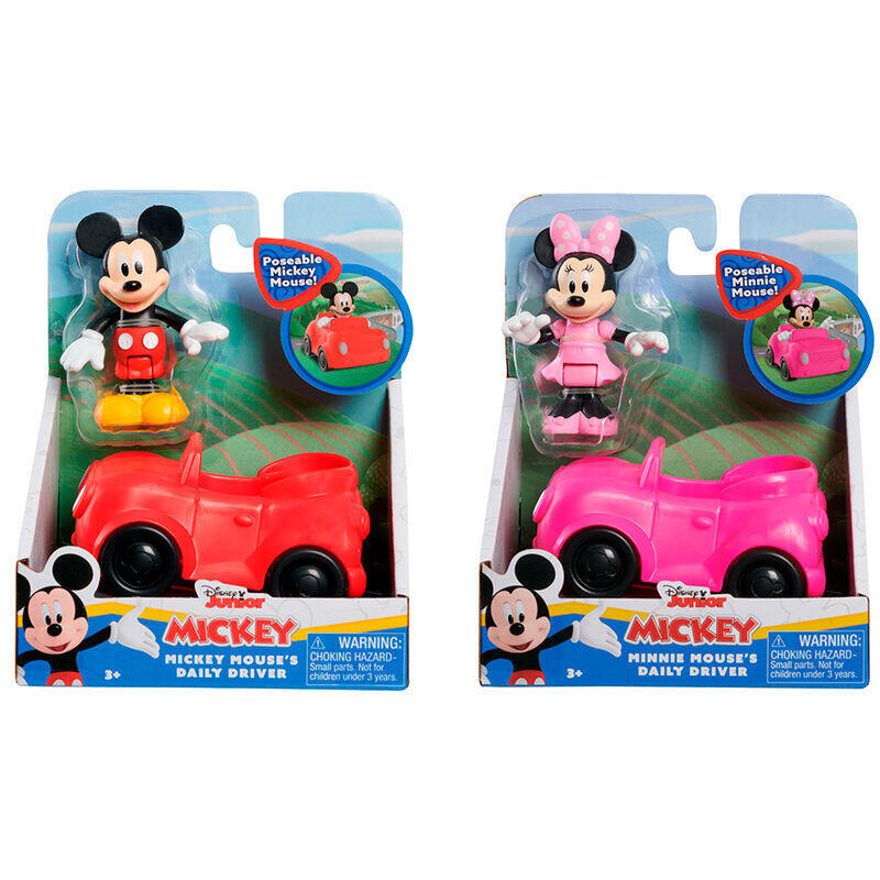 Pack De 2 Unidades - Figura Coche Mickey Minnie Disney Surtido